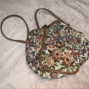 Vintage Carpet Bag Purse with Wallet